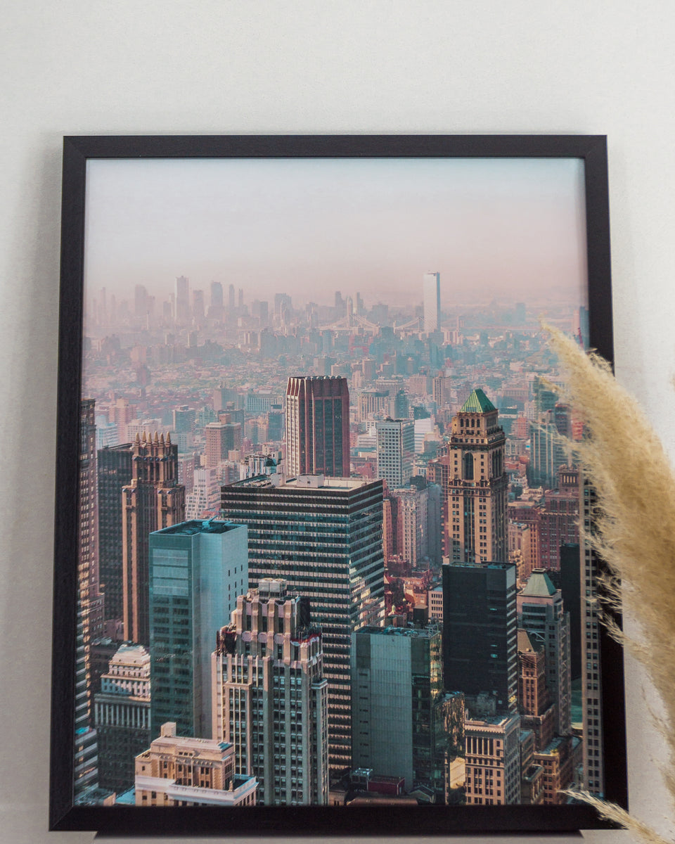 New York City Poster - Manhattan and Williamsburg View – KIPAVISTA